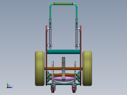 环保型剪草机（sw可编辑+cad+说明书）左视缩略图