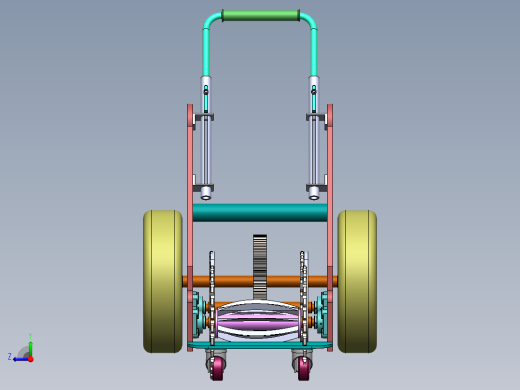 环保型剪草机（sw可编辑+cad+说明书）右视缩略图