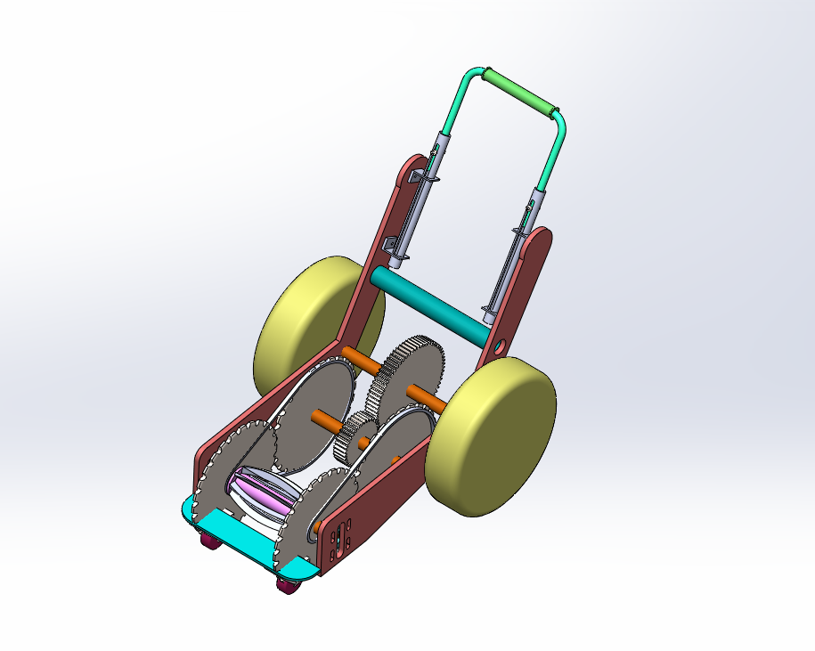 环保型剪草机（sw可编辑+cad+说明书）