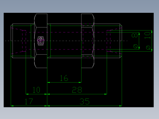 PARKER管接头EO Bulkhead union SV10LOMDCF(16)_front