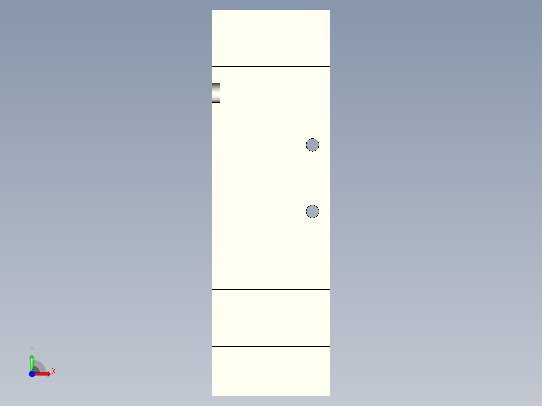 AirTAC气动元件 控制元件 气控阀 5A400-气控阀前视图
