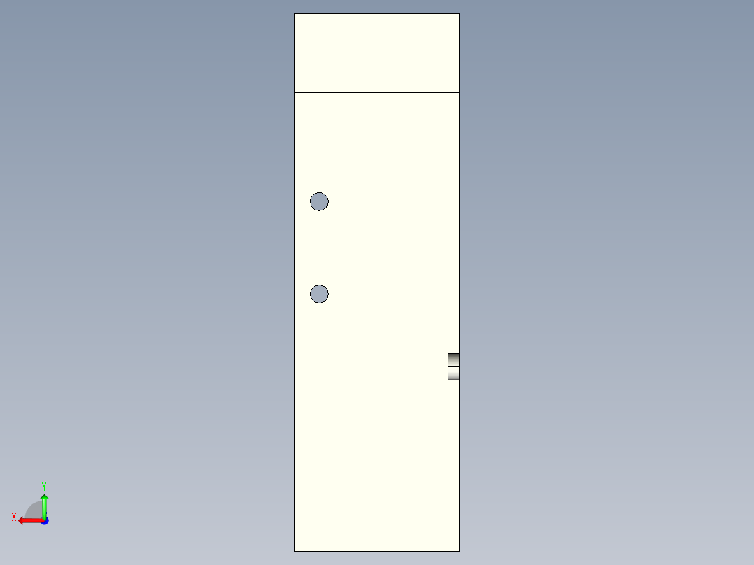 AirTAC气动元件 控制元件 气控阀 5A400-气控阀后视图