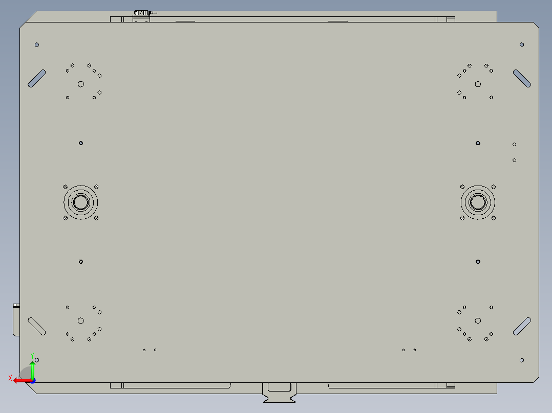 提升框模芯后视图