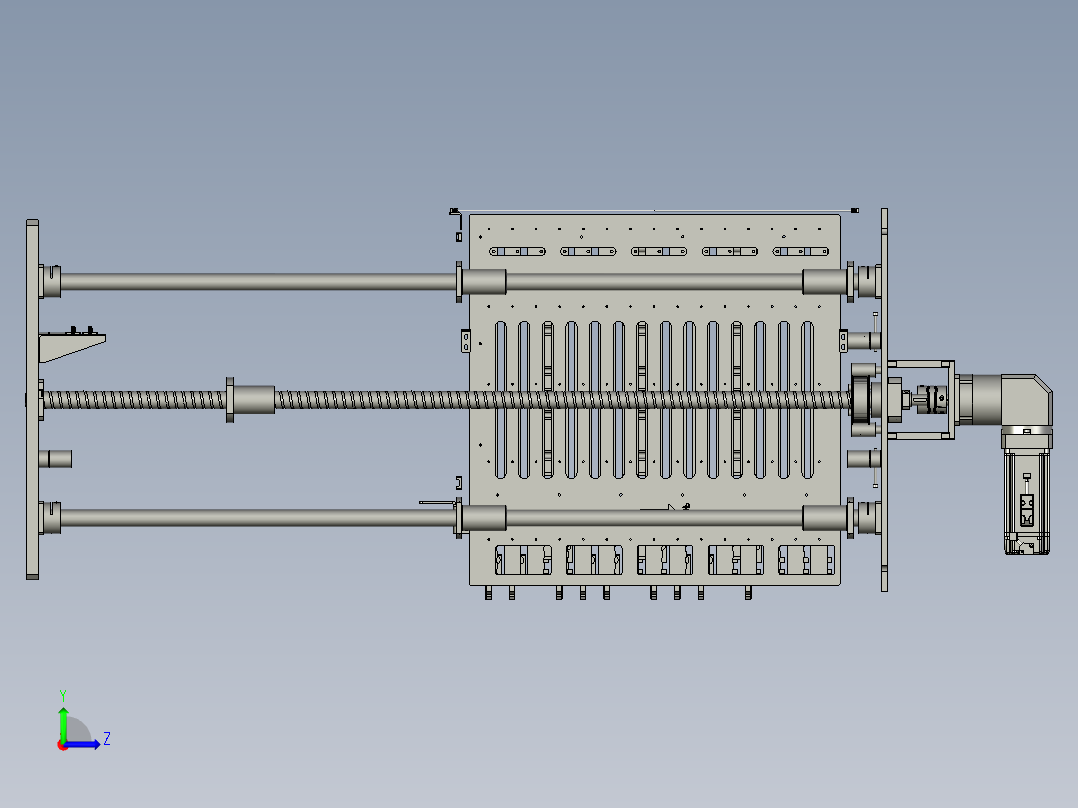 提升框模芯左视图