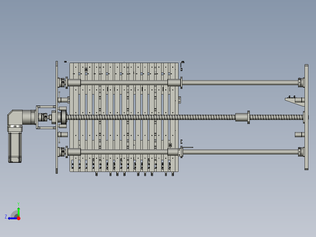 提升框模芯右视图