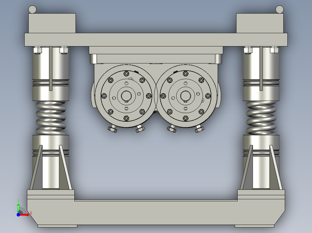 PZ3-MZ13-03-00振动台台面总成前视图
