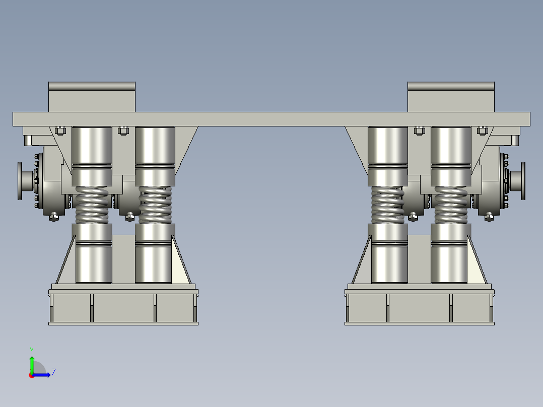 PZ3-MZ13-03-00振动台台面总成左视图
