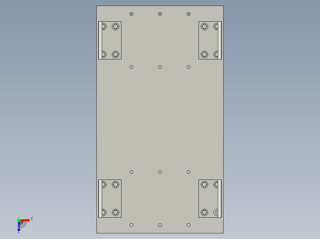 PZ3-MZ13-03-00振动台台面总成俯视图