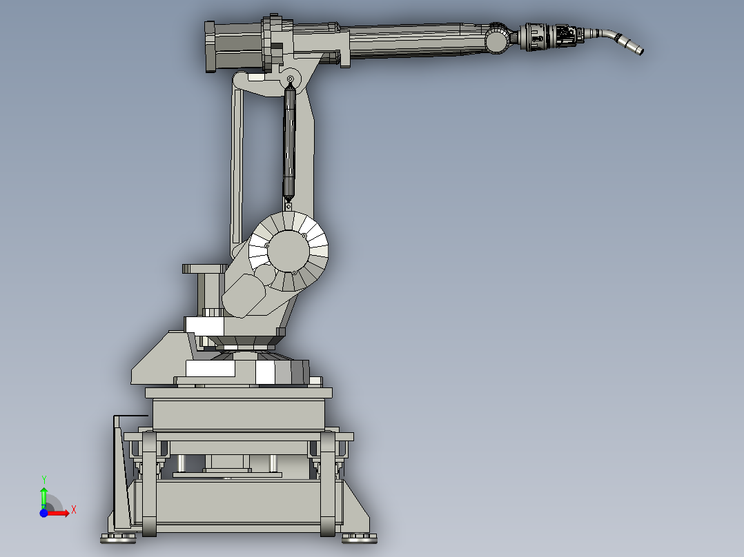 焊接机器人组前视图