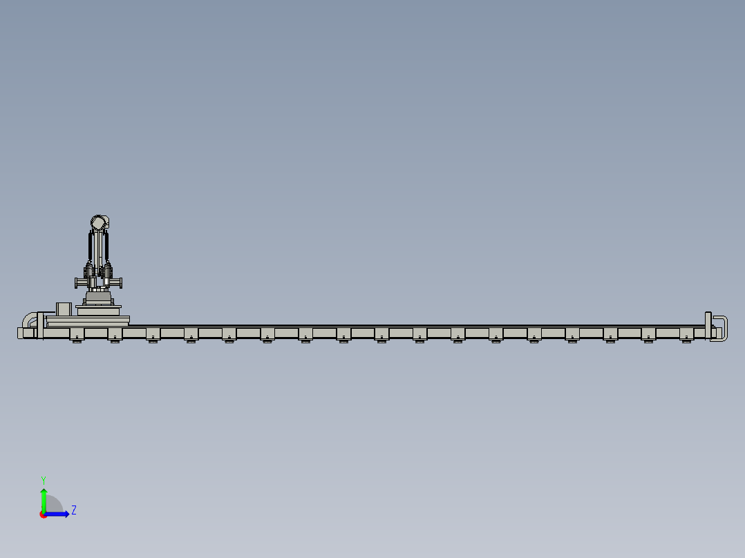 焊接机器人组左视图