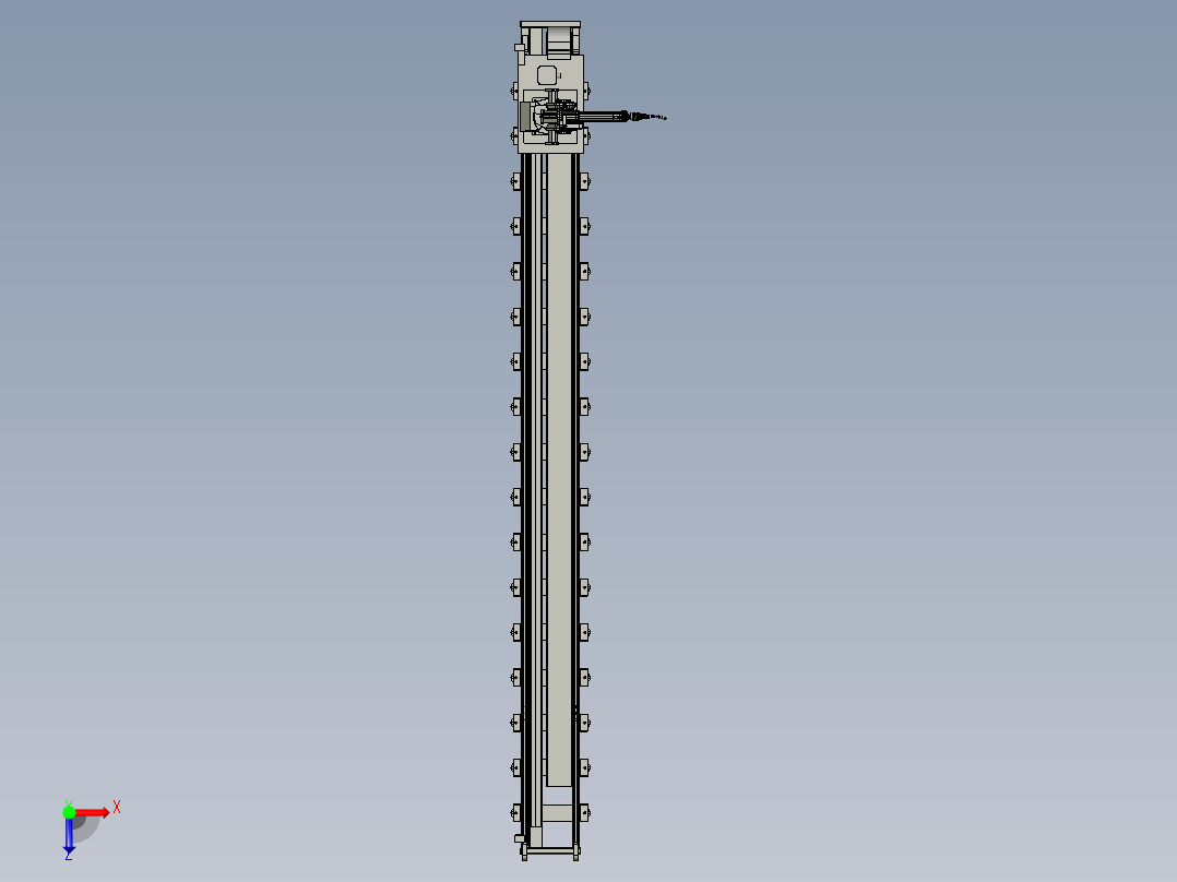 焊接机器人组俯视图