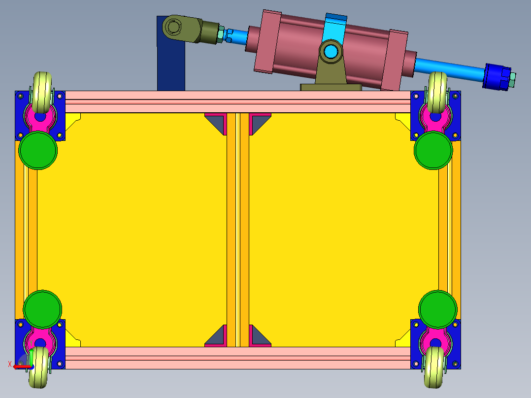 汽车配件加工用点焊机后视图