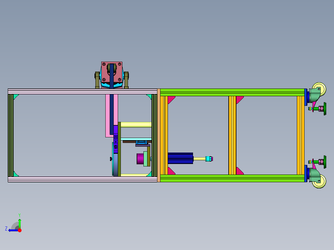 汽车配件加工用点焊机右视图