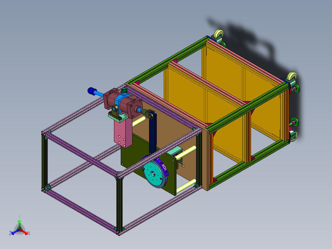 汽车配件加工用点焊机正等轴测图
