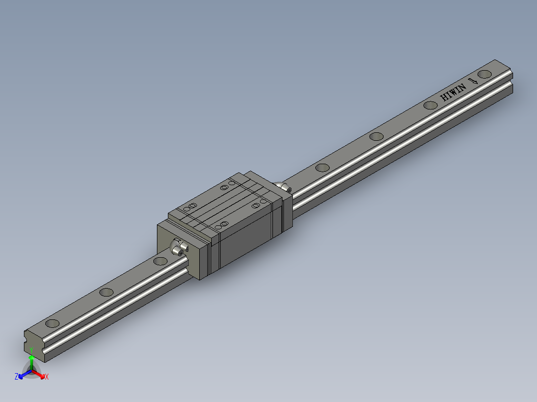 701C锁螺丝-HIWIN-HGH25CA2R460ZAPII-HGH-1正等轴测图