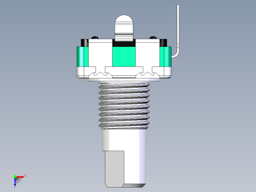 电位器，PCB安装，立式，M7，执行器高度15毫米，总高度21.8毫米俯视缩略图