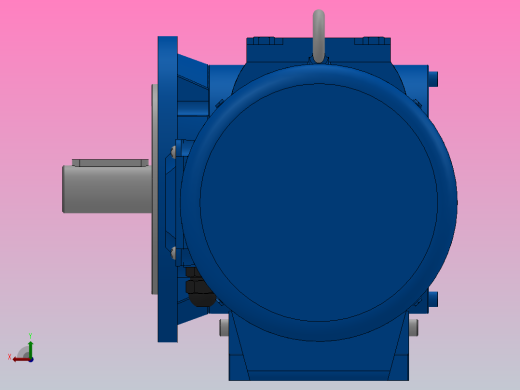 SF47法兰轴伸式安装斜齿-蜗轮蜗杆减速机SF47-Y0.25-4P-60.65-M1-0°-A后视缩略图