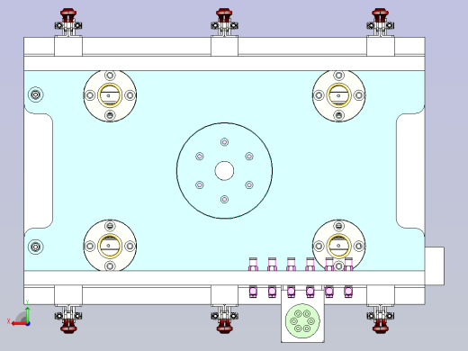 C20电池模组连接片与极柱焊接夹具后视缩略图