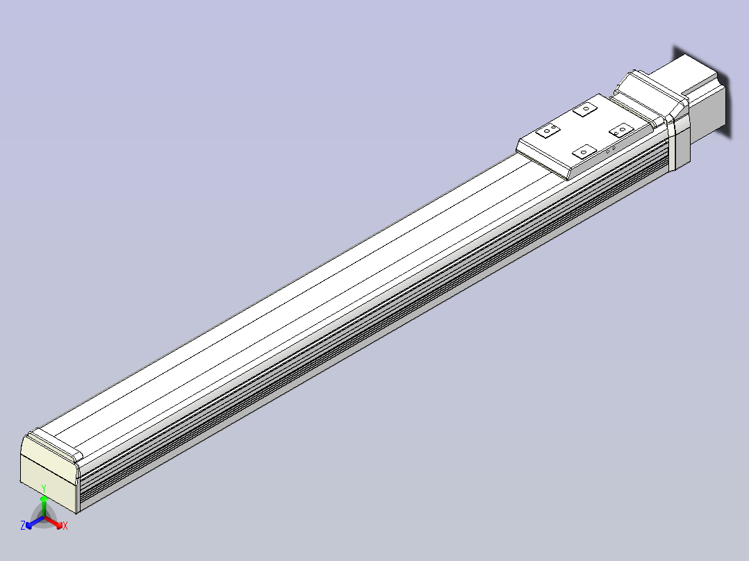 SMD65直连封闭式系列模组[SMD65-G-550L]正等轴测图