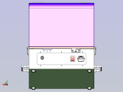 10连片测试治具3D图纸三维模型后视缩略图