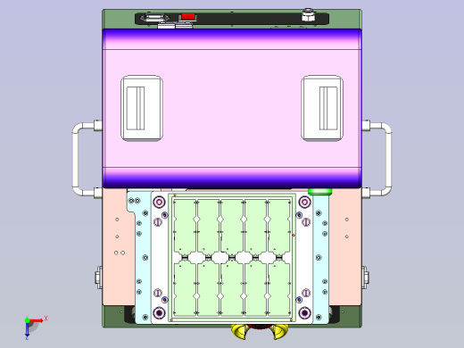 10连片测试治具3D图纸三维模型俯视缩略图