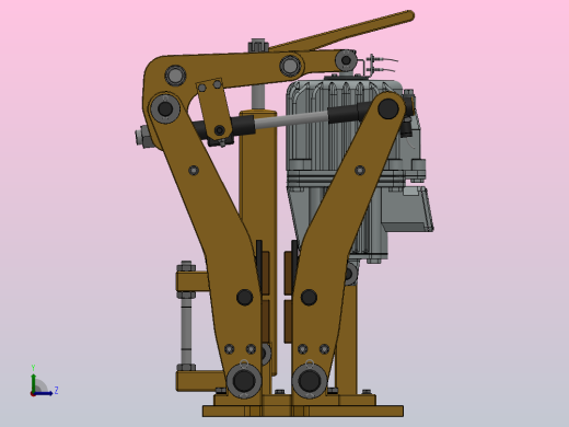 YP11系列电力液压盘式制动器YP11-220-280×20-ⅠA-CL.RL.WL.HL.H左视缩略图