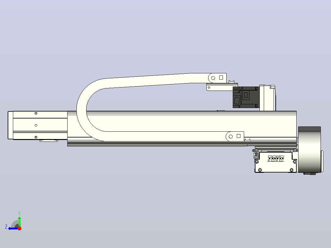 XYGT430-A4-A-1050-500-M-C-001负载2-24KG XY悬臂模组 XYGT430-A4 替换TOYO直线模组右视图