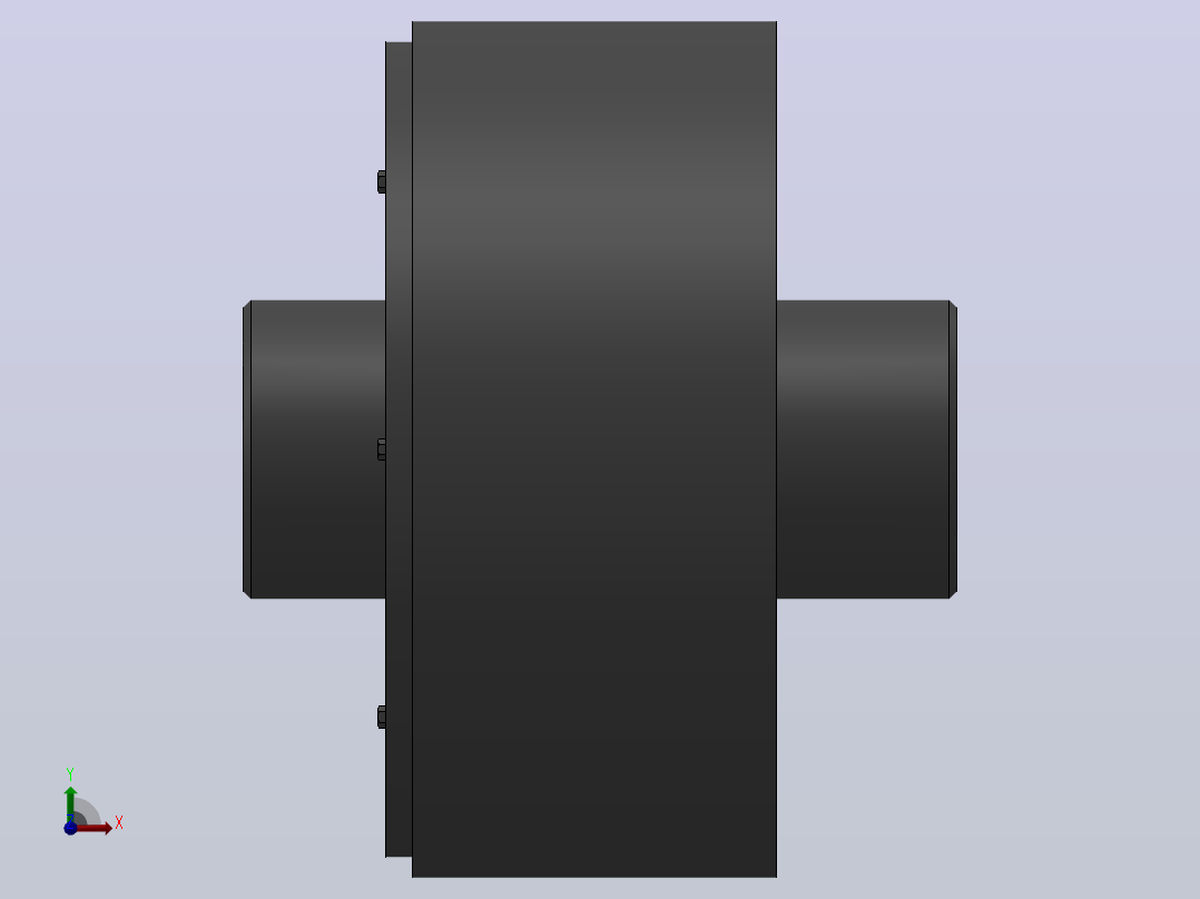 LX(HL)型弹性柱销联轴器／LXZ(HLL)型带制动轮弹性柱销联轴器_LXZ2联轴器Z30×82／Z30×60前视图