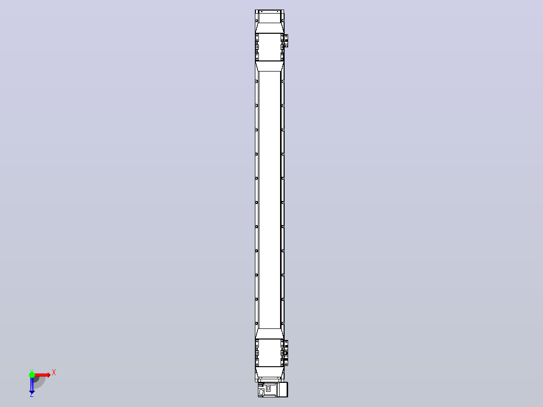皮带直线轴双滑块型TPA-GCBS-120-P70-L525-RU-M20-N3俯视图
