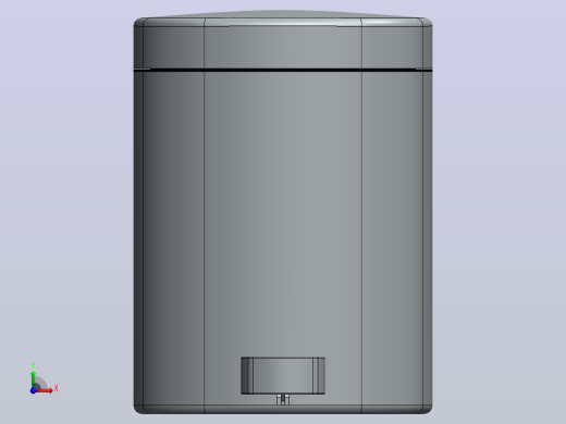 垃圾箱 垃圾处理设备trash-can-9832-模型格式为 stp sw igs前视缩略图