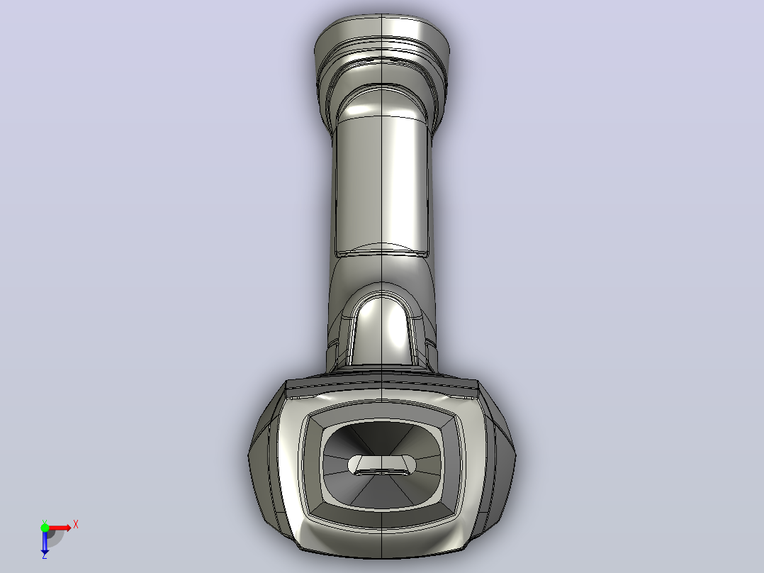 条码扫描器俯视图