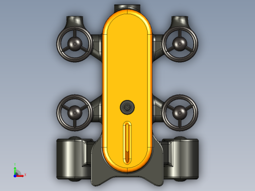 TITAN v1 ROV遥控无人潜水器造型3D数模图纸 STEP IGS格式前视缩略图