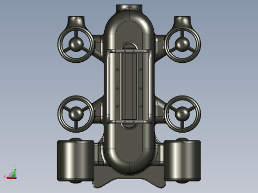 TITAN v1 ROV遥控无人潜水器造型3D数模图纸 STEP IGS格式后视缩略图