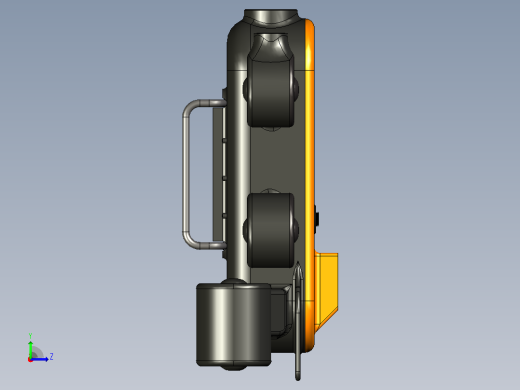 TITAN v1 ROV遥控无人潜水器造型3D数模图纸 STEP IGS格式左视缩略图