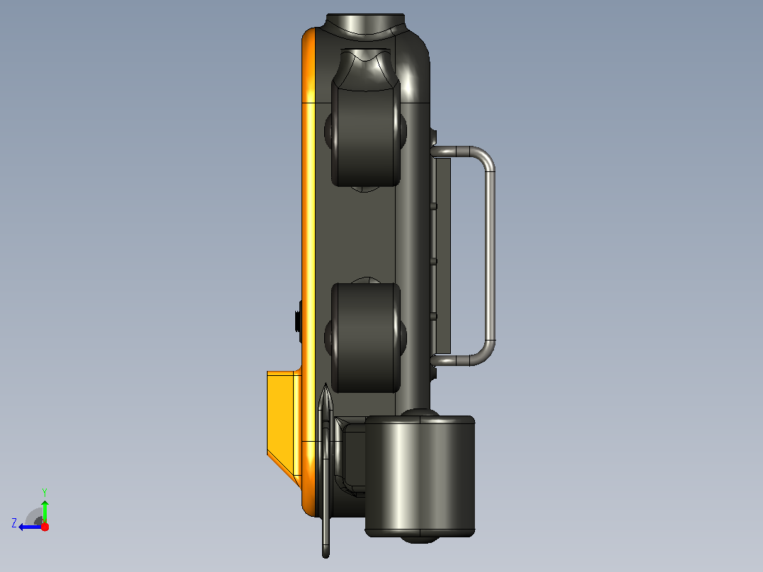 TITAN v1 ROV遥控无人潜水器造型3D数模图纸 STEP IGS格式右视图