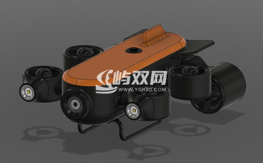 TITAN v1 ROV遥控无人潜水器造型3D数模图纸 STEP IGS格式缩略图