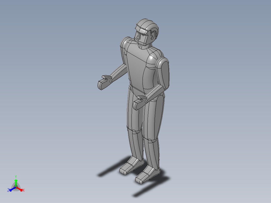 人类模型正等轴测图
