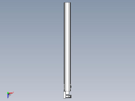 皮带直线轴半封闭可选导轨TPA-HNB-140D-120-L1600-ML-C-P40-N3俯视缩略图