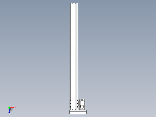 日规模组半封闭丝杆TPA-HNR-85S-1610C-L950-MR-C-P20-N3俯视缩略图