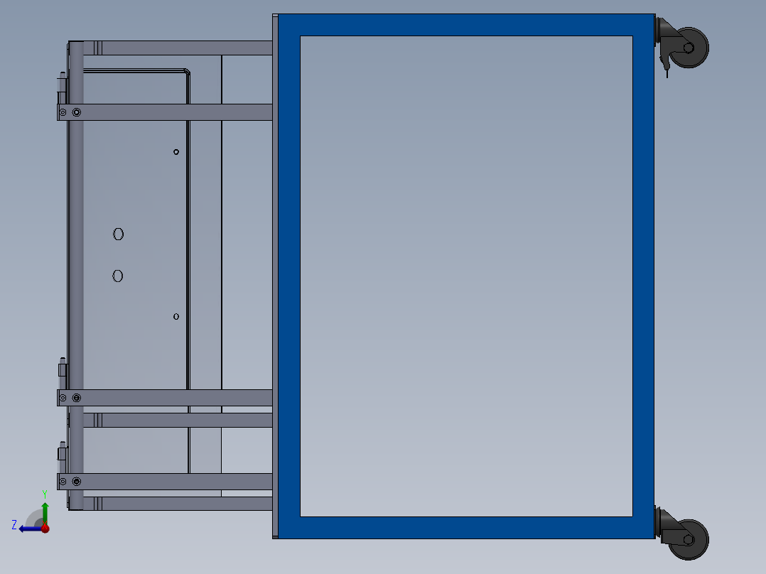 上盖检具右视图