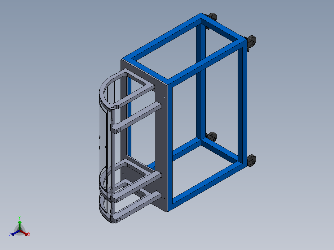 上盖检具正等轴测图