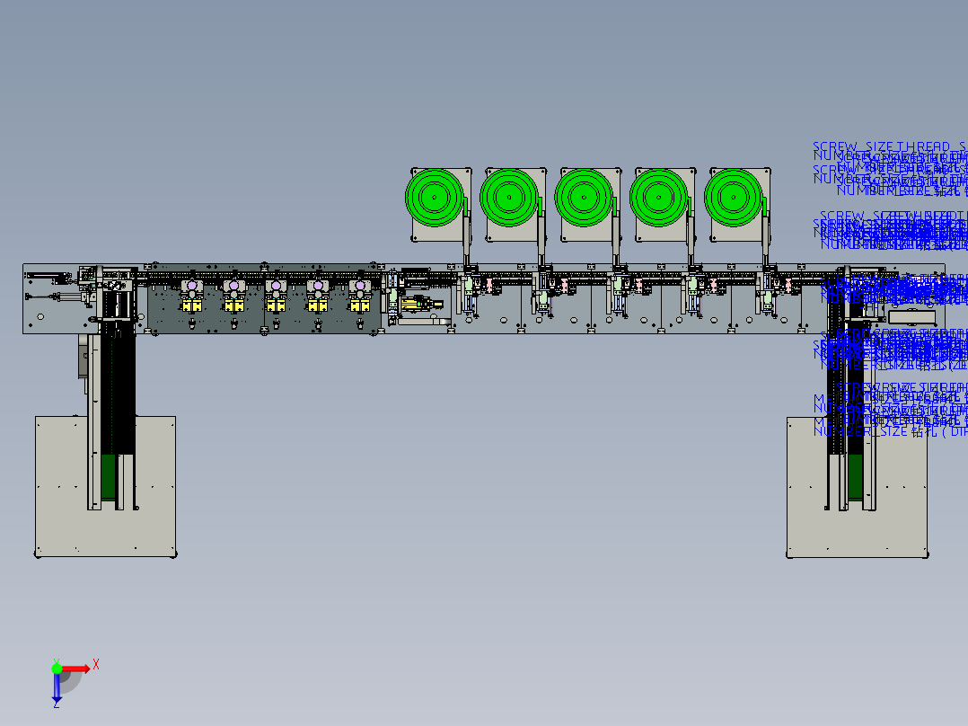 打火机部件超声波焊接组装生产线proe4.0可编辑俯视图