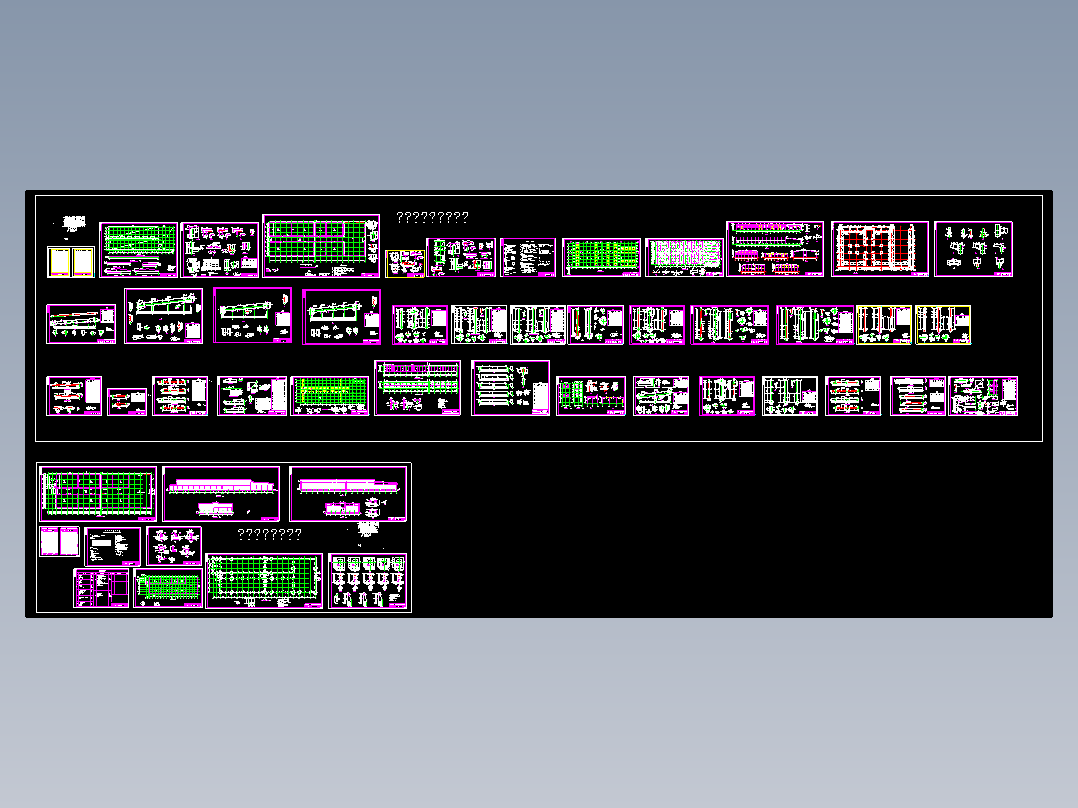 青岛一万吨气调保鲜库建筑结构设计CAD图