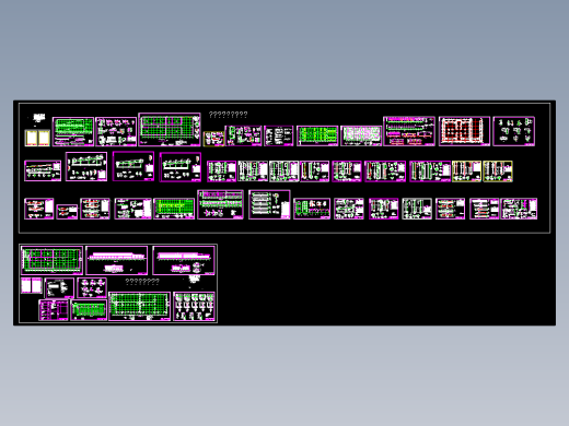青岛一万吨气调保鲜库建筑结构设计CAD图
