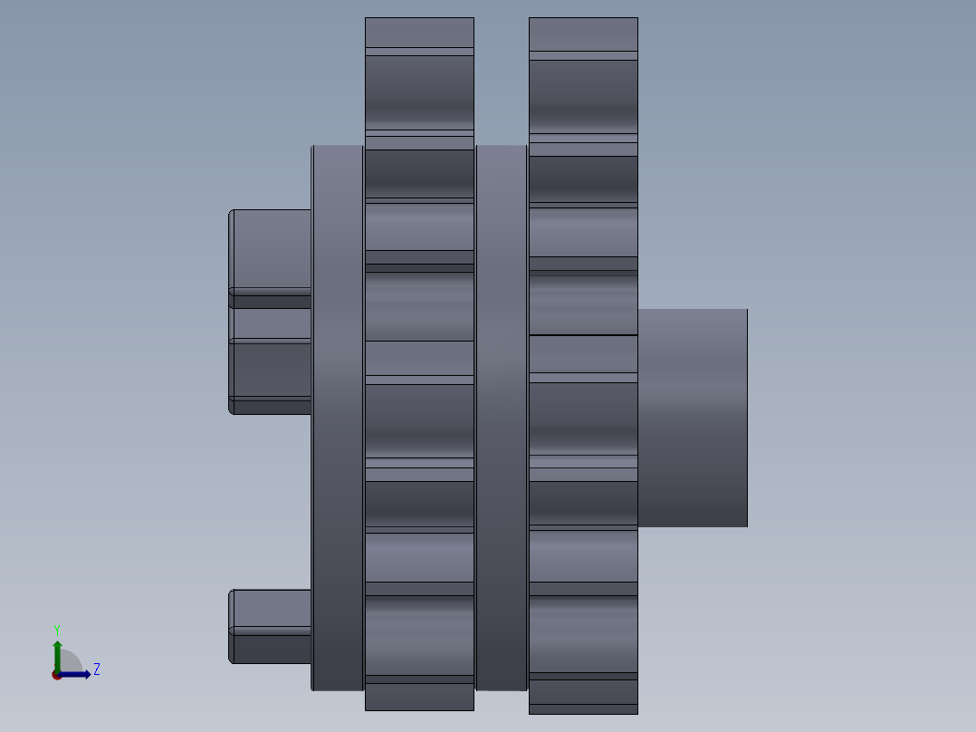 行星减速器左视图