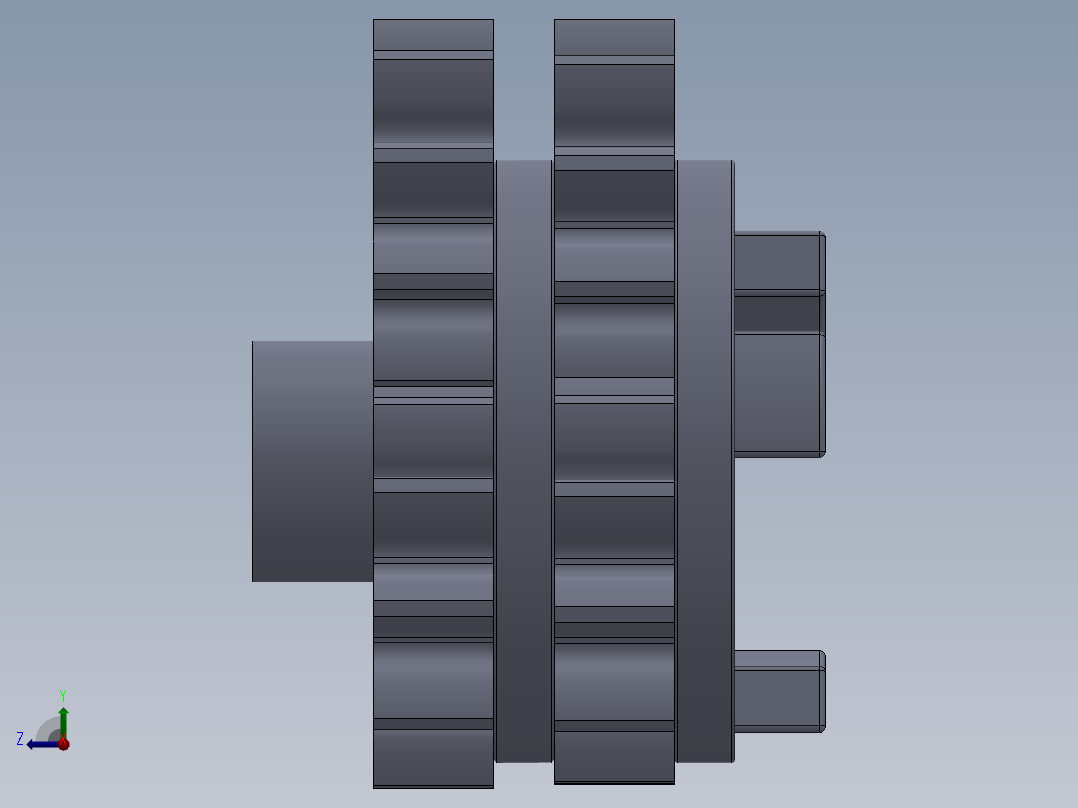行星减速器右视图