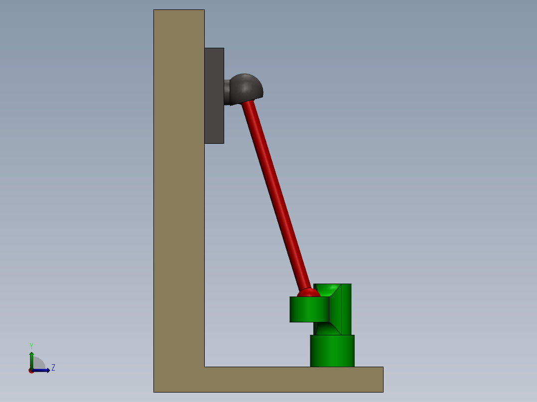 3D四连杆左视图