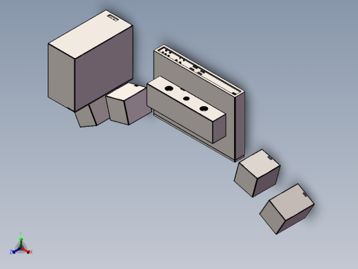 音响3正等轴测缩略图