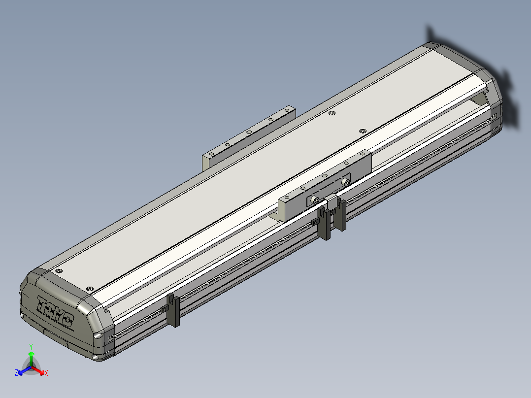 Toyo东佑达直线模组-ETH14-250-M+煞車-C4反正等轴测图