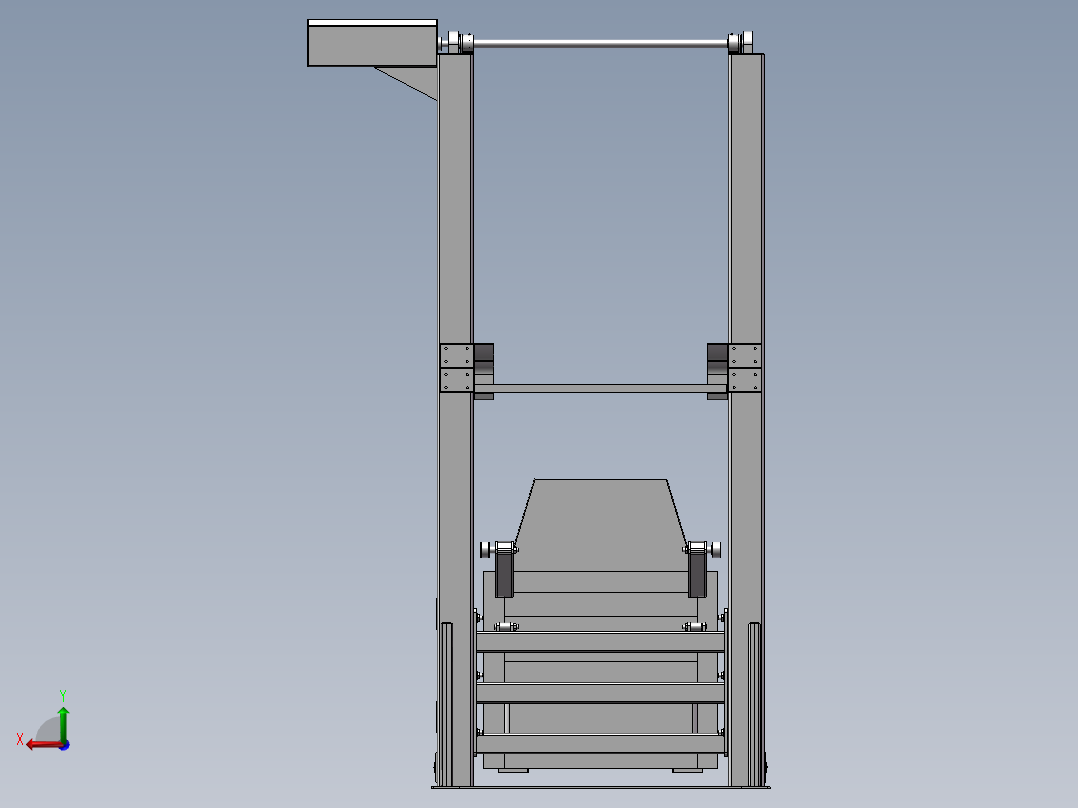 电梯原理解析之升降机后视图